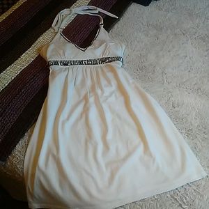 Victoria's Secret halter bra lined dress w/ sequin